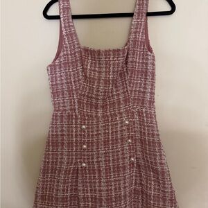NWT Forever 21 Pink Tweed Mini Dress